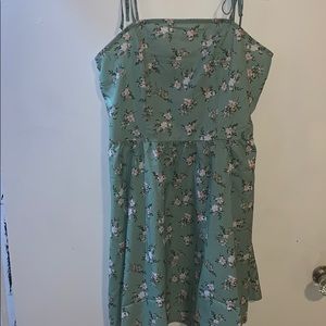 Green Floral sundress